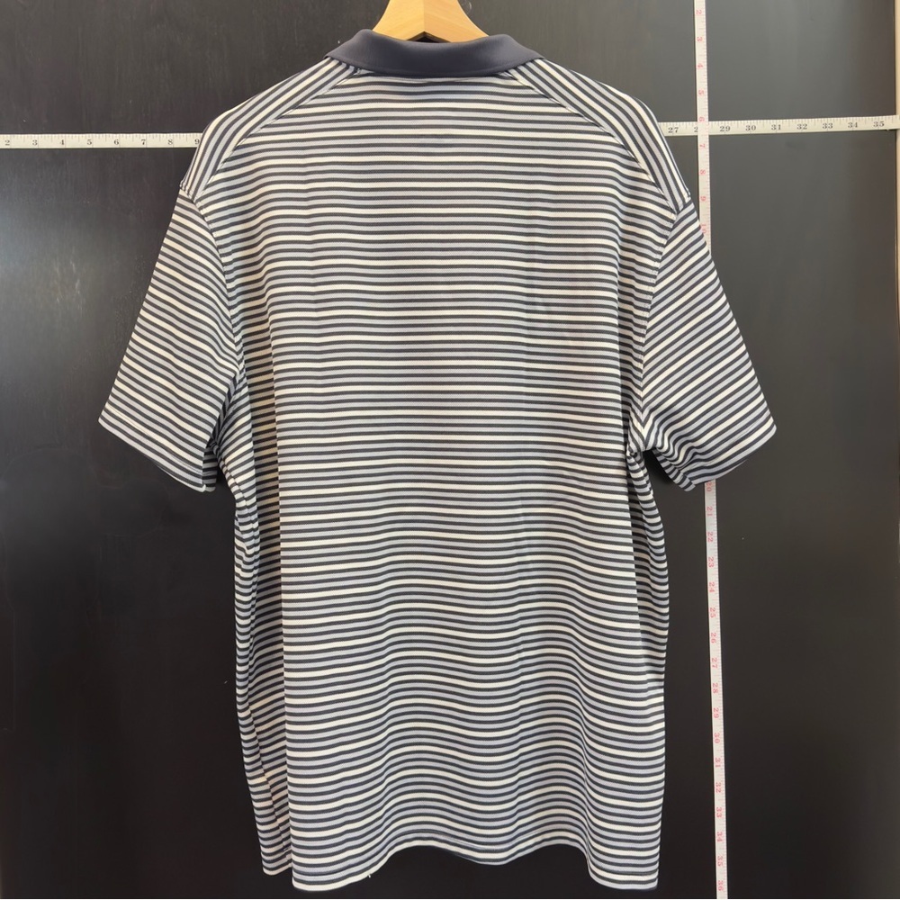 Nike Navy Striped Polo Shirt for Men - Picture 6 of 6